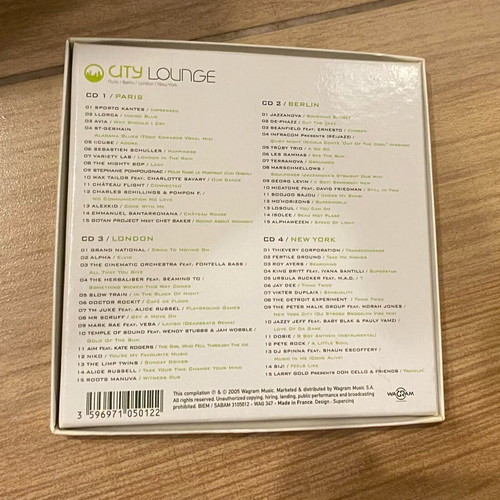 City Lounge 4 CDs new, authentic