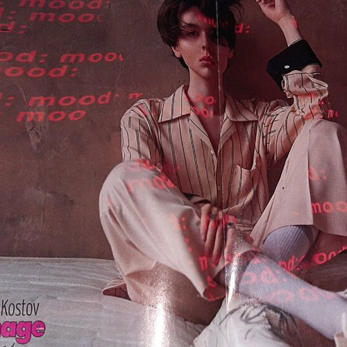 Hero Tiffin Fiennes poster with Kristian Kostov like new from Teenage magazine