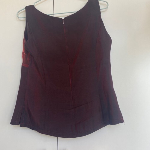 Burgundy 3-Piece Set Jacket Top and Long Skirt Like New