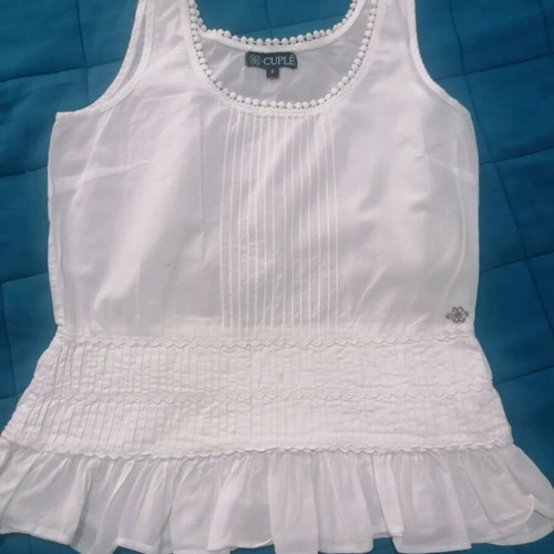 Cuple top white cotton size S used