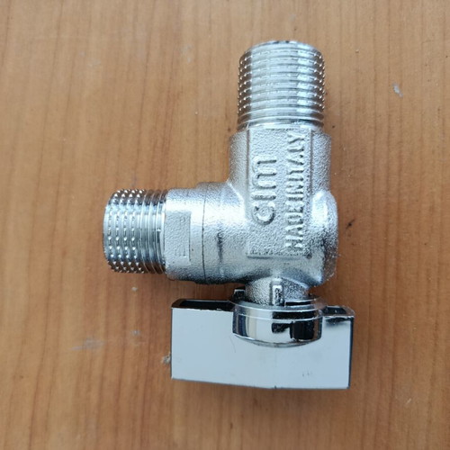Cimberio Cim 39 Angle Ball Valve for Washing Machine new 1/2"x3/4"