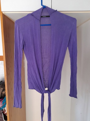 Purple Tie-Front Jacket Size Small