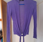 Purple Tie-Front Jacket Size Small