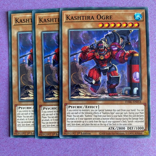 Yu-Gi-Oh Kashtira Ogre x3 1st Edition like new, meta psychic monster
