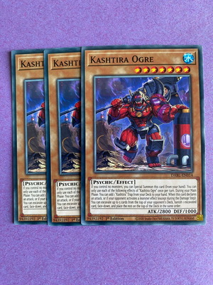Yu-Gi-Oh Kashtira Ogre x3 1st Edition σαν καινούριο, μεταψυχικό τέρας