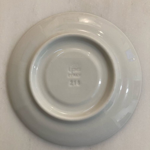 IPA Italy white porcelain saucer like new