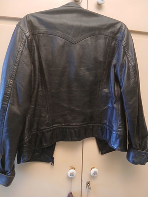 Leather jacket Gas black like new, size L/40/12