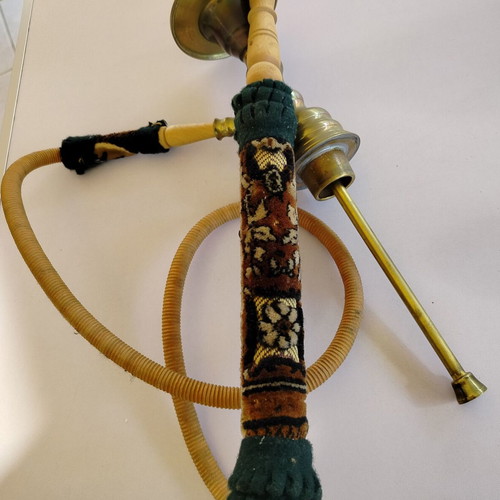 Old hookah used with painted glass from Constantinople
