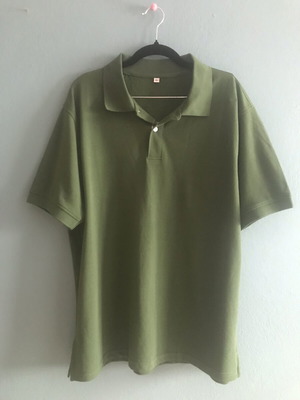 Polo shirt new, green, size XL, 100% cotton