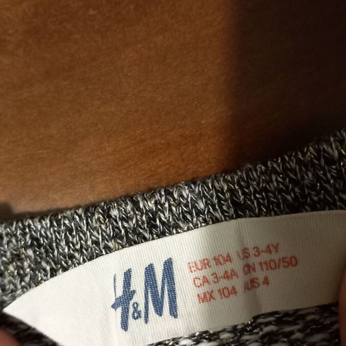 H&M girls' salopette like new, ages 2-3