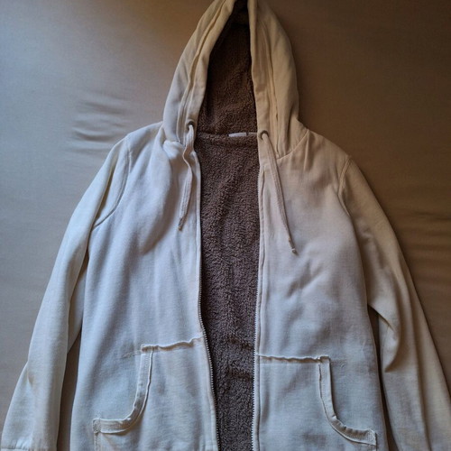 Esmara hoodie jacket like new, beige with fleece lining