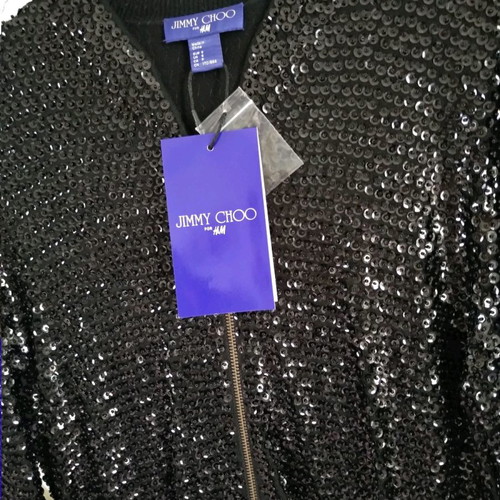 Jimmy Choo for H&M bomber jacket new, black, size S