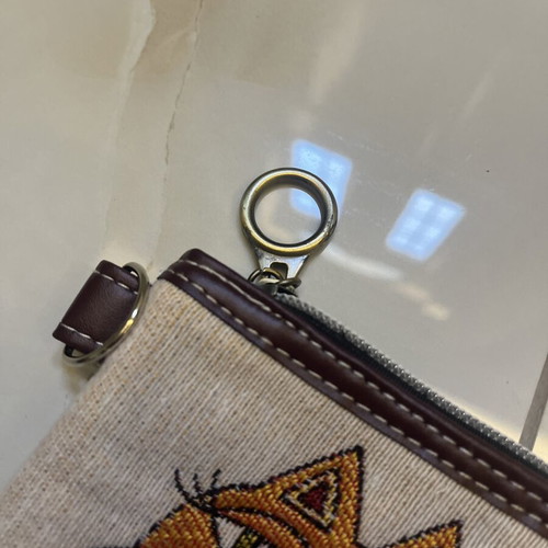Toiletry bag like new, summer clutch with cat design