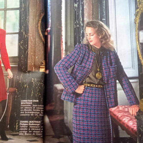 Vintage Elle and Jours de France magazines from 1979