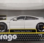 Αυτοκινητάκι Burago Porsche Taycan Turbo S καινούργιο, κλίμακα 1:24