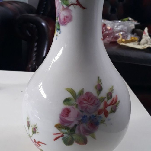Porcelain vase used, 24 cm height