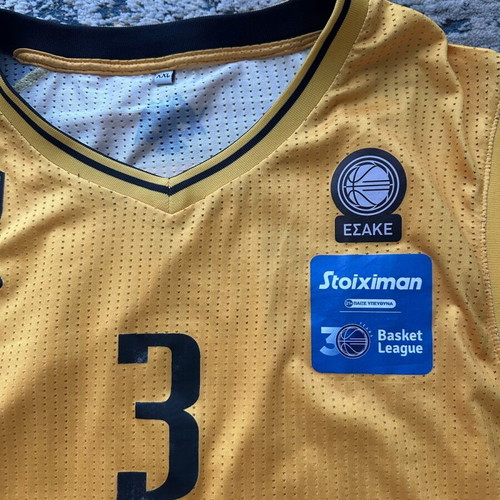 AEK Bogris Matchworn Jersey like new, size XXL