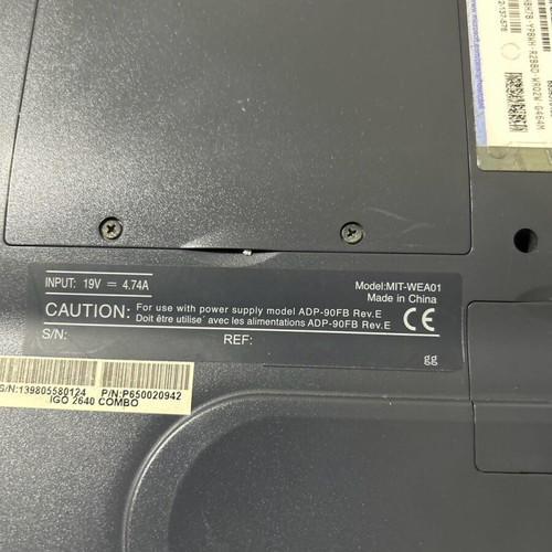 Packard Bell laptop MIT-WEA01 used for parts without charger
