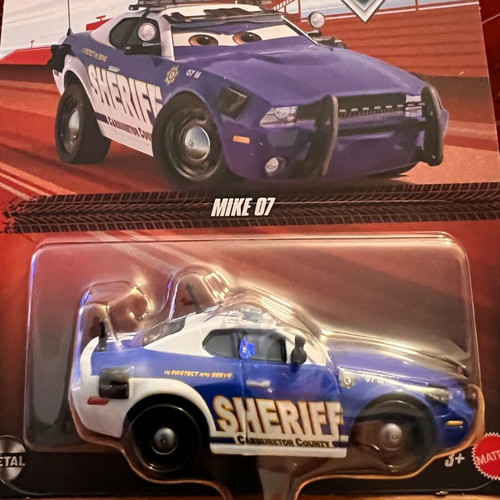 Disney Pixar Cars Mike 07 Sheriff Mattel die-cast 1:55 new