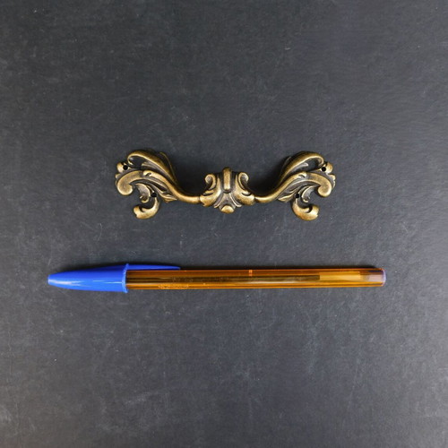 Furniture drawer handle bronze 10 cm