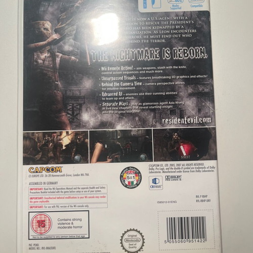 Resident Evil 4 Wii edition game