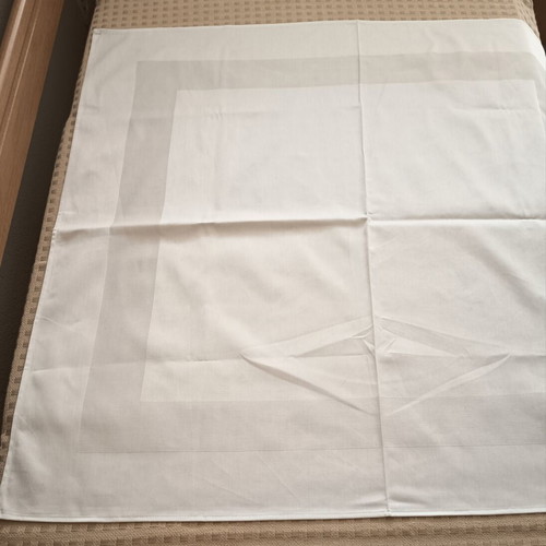 Tablecloth white cotton 100% 105×105 cm new