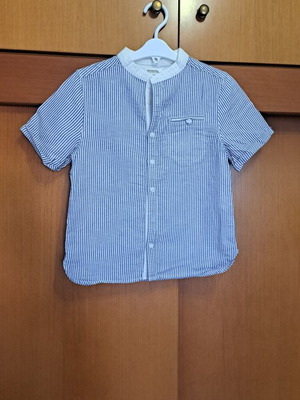 Orchestra striped linen shirt for boys like new, size 6 years
