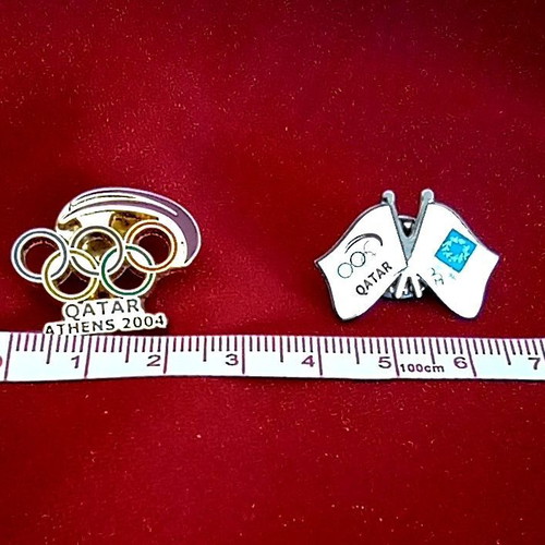 Olympic Pins Qatar Athens 2004 set like new