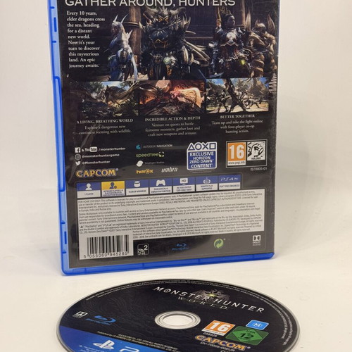 Monster Hunter World PS4 used action adventure game