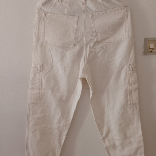 White denim pants almost new, size M
