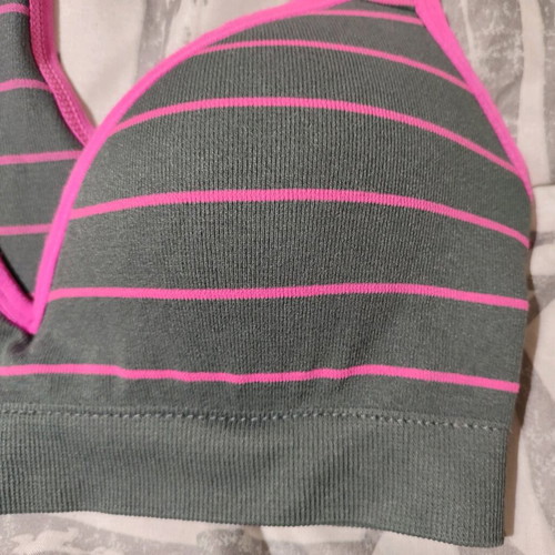 Women's bustier new gray and pink