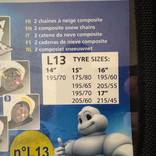 Michelin Easy Grip composite snow chains no L13