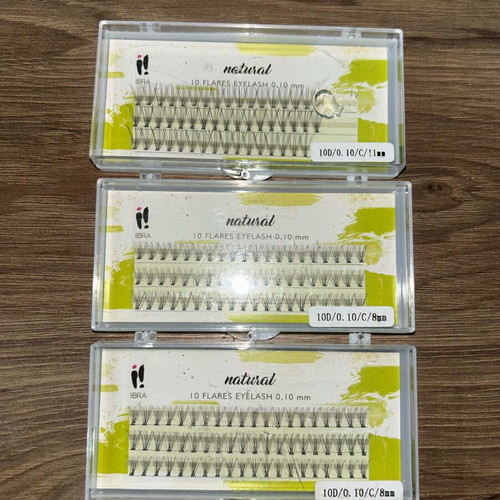 False eyelashes new, 2 packs 8mm C, 1 pack 11mm C
