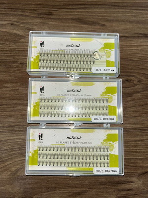 False eyelashes new, 2 packs 8mm C, 1 pack 11mm C