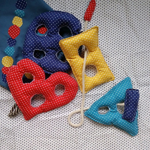 Handmade fine motor skills toy new with cotton fabrics