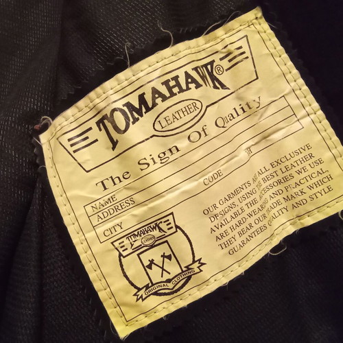 Tomahawk Women's leather jacket size M like new, black