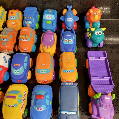 Tonka Hasbro vehicles new, collection of 31 Chuck & Friends