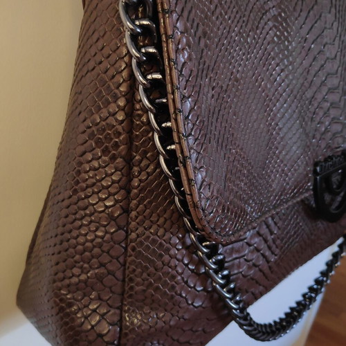 Christina Malle shoulder bag like new, embossed brown