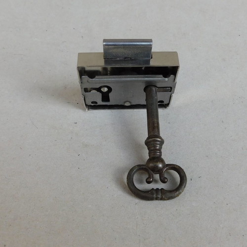Furniture lock with dimensions 3.8 x 5.1 cm