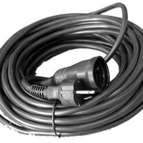 Extension cable 15m 3x1.5mm² black new