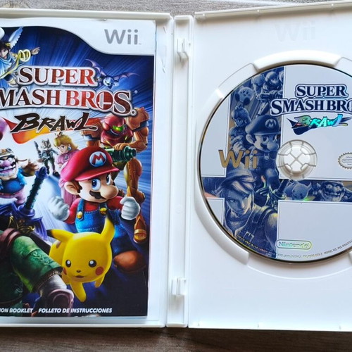 Super Smash Bros. Brawl Nintendo Wii game used, complete with manual