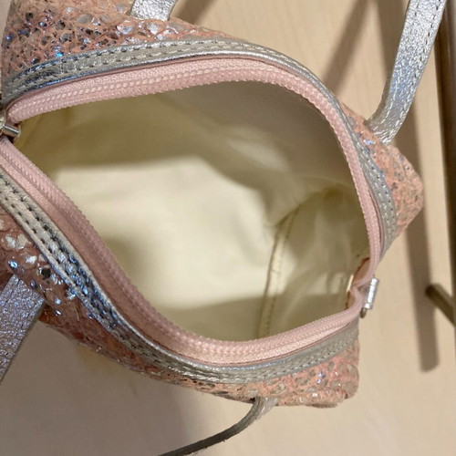 Crossbody bag Achilleas Accessories pink and silver new