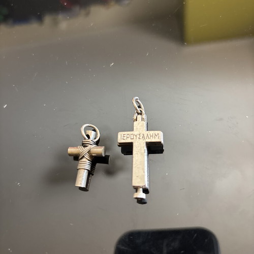Crosses used, set of 2 pieces, jewelry