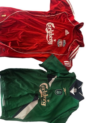 Liverpool jerseys used, authentic
