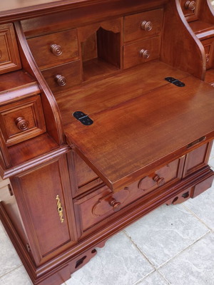 Secretary desk like new with 10 drawers and 3 cabinets
