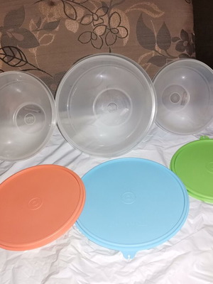 Tupperware storage bowls 500ml, 1L and 1.5L new