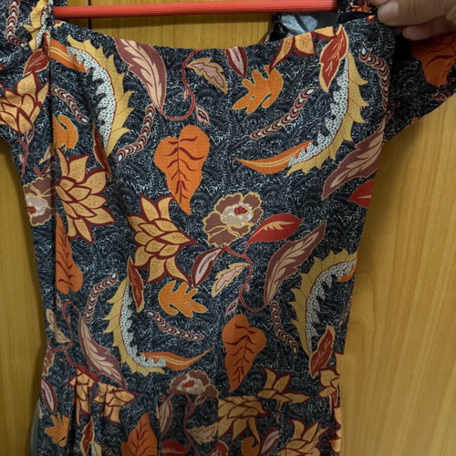 Dress with shorts new, gray and orange, size M
