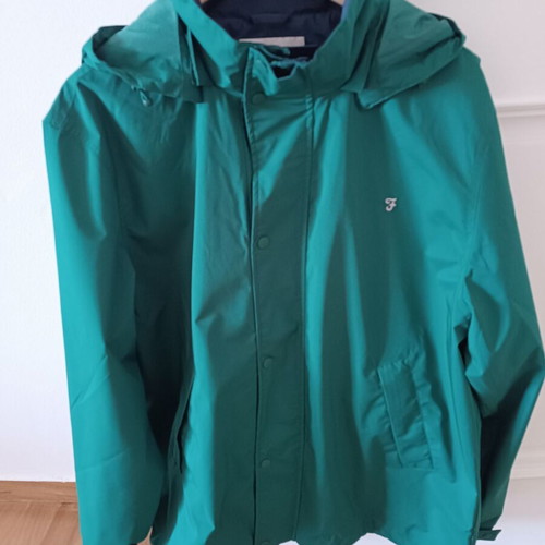 Windbreaker jacket size large like new, green, lightweight