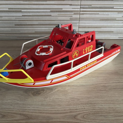 Playmobil Action Heroes Fire Rescue Boat used, for ages 4+ #71598