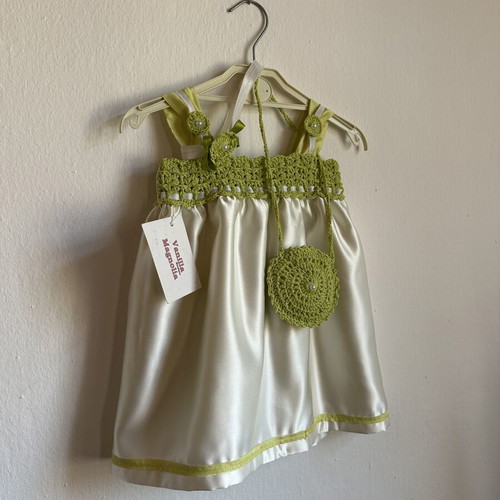 Vanilla Magnolia Boutique Baby Dress 12-18 Months Handmade